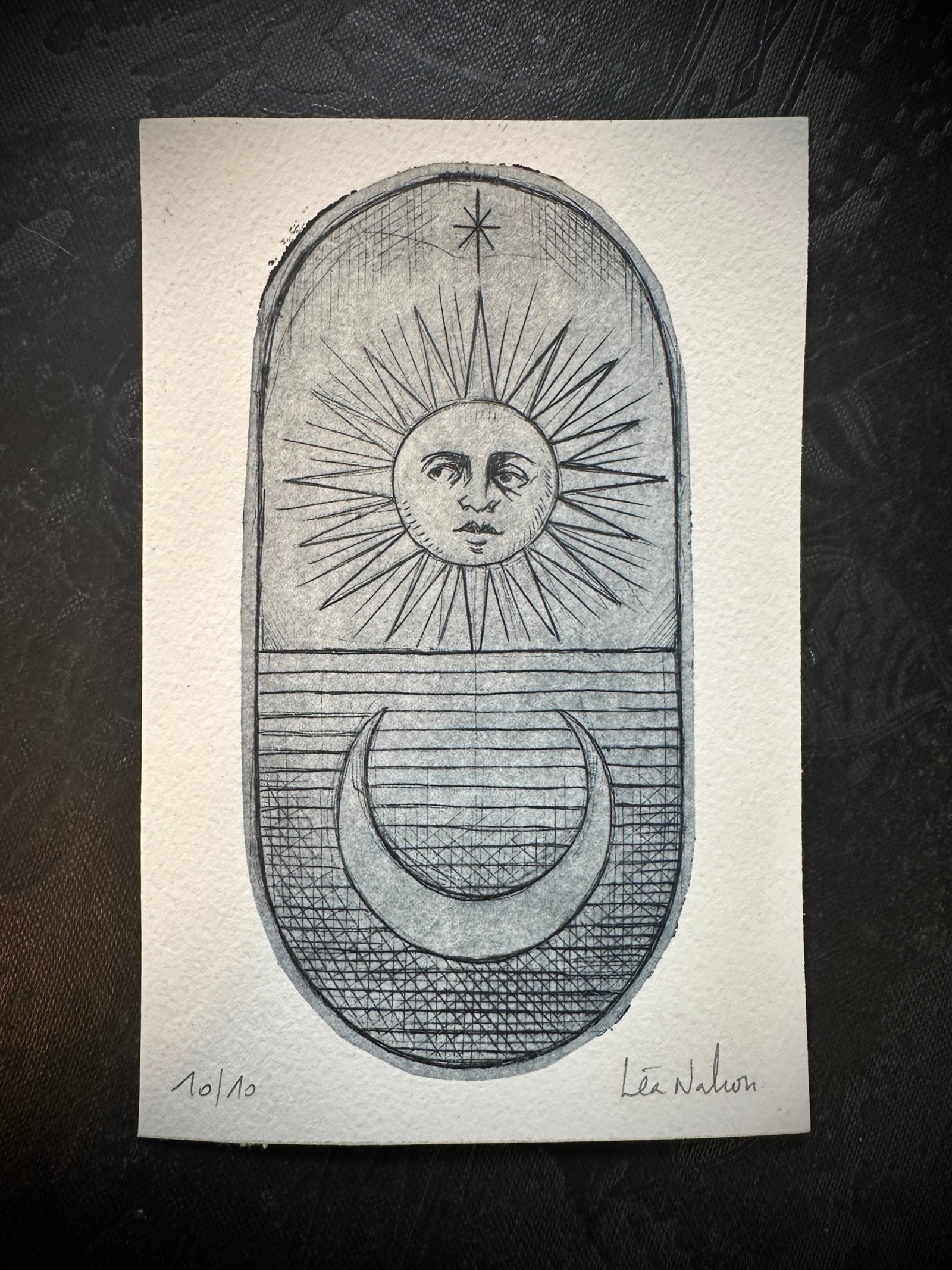 Gravure "Sun and Moon"